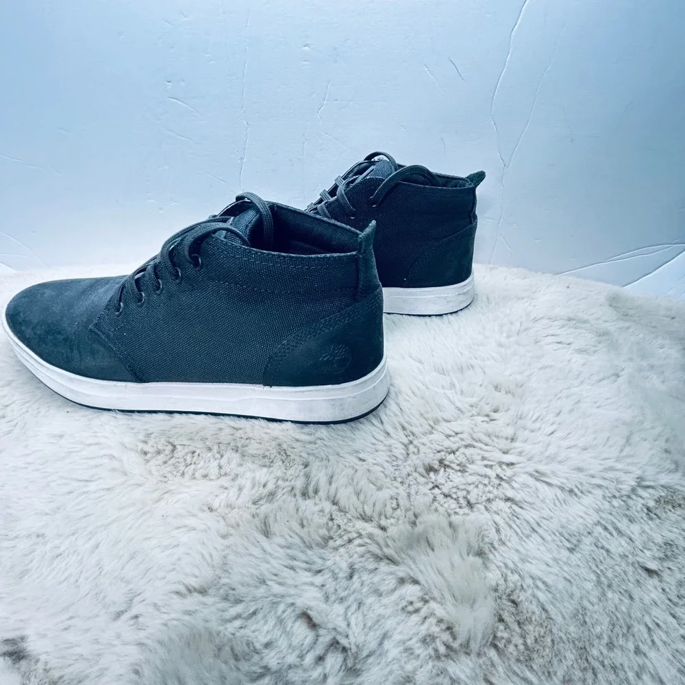 Timberland Mens Ankle Chukka Sneakers Shoes Black Casual A1OI5‎ Size 9